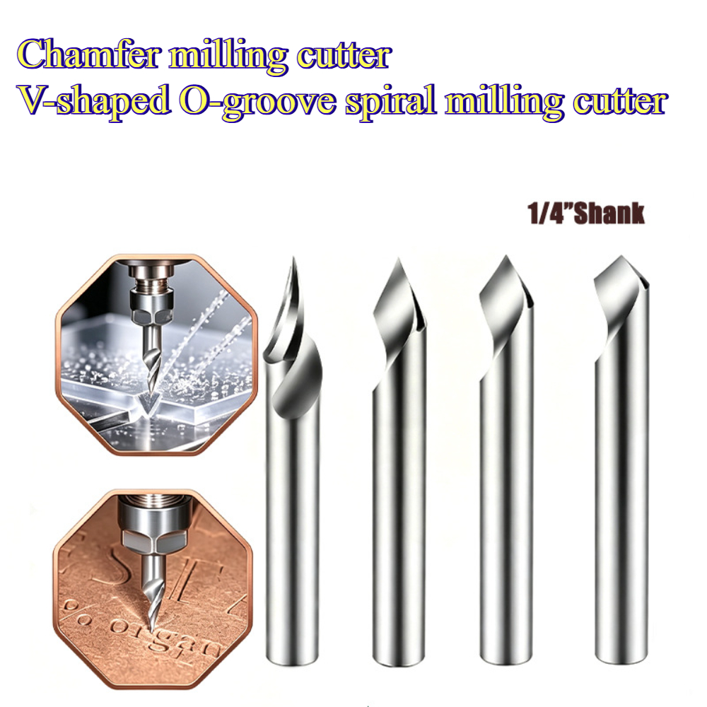 Router Bits For Woodworking - V Type Spiral CNC Router Bit