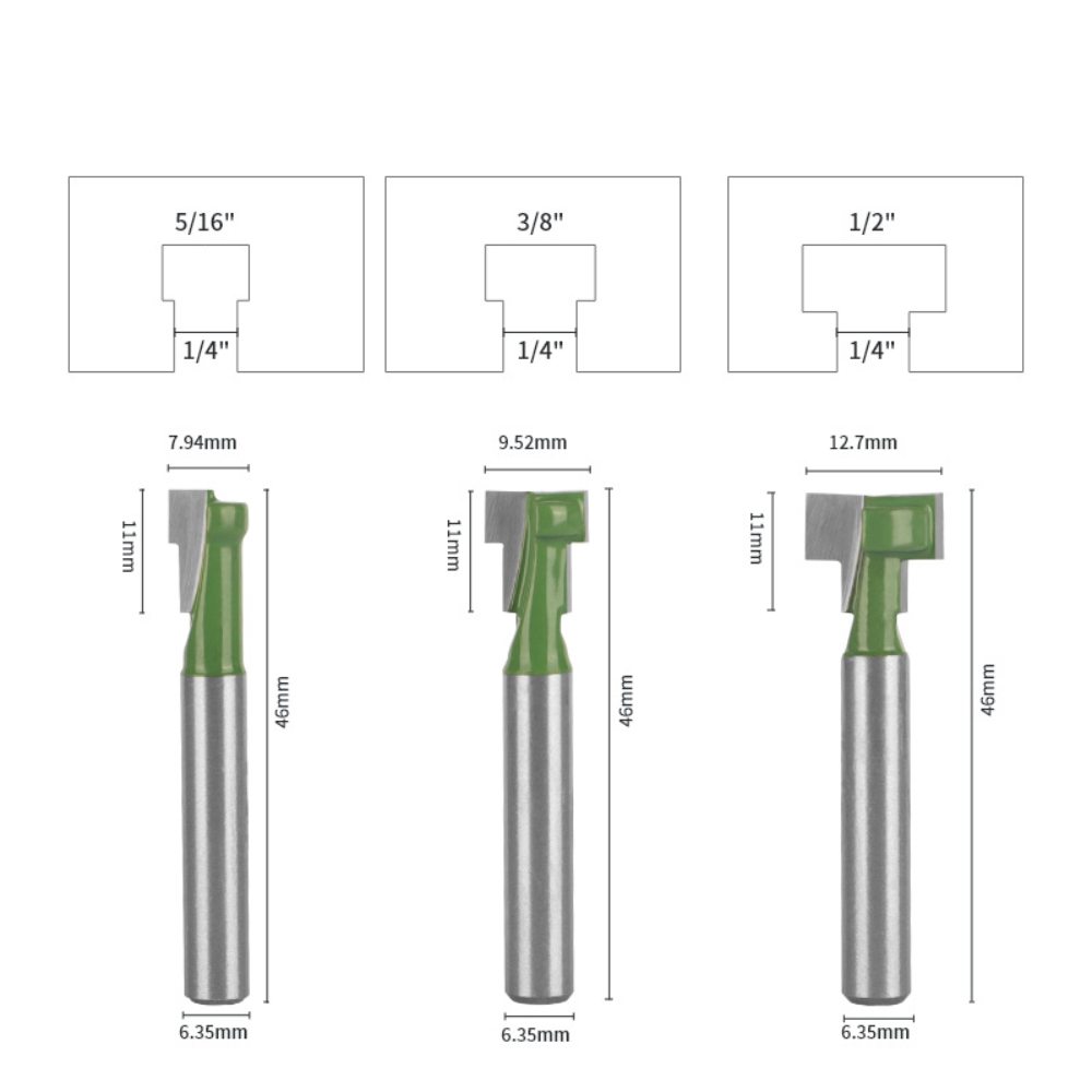 Keyhole Router Bit Set 6mm 1/4 - Router Bits For Woodworking review and price
