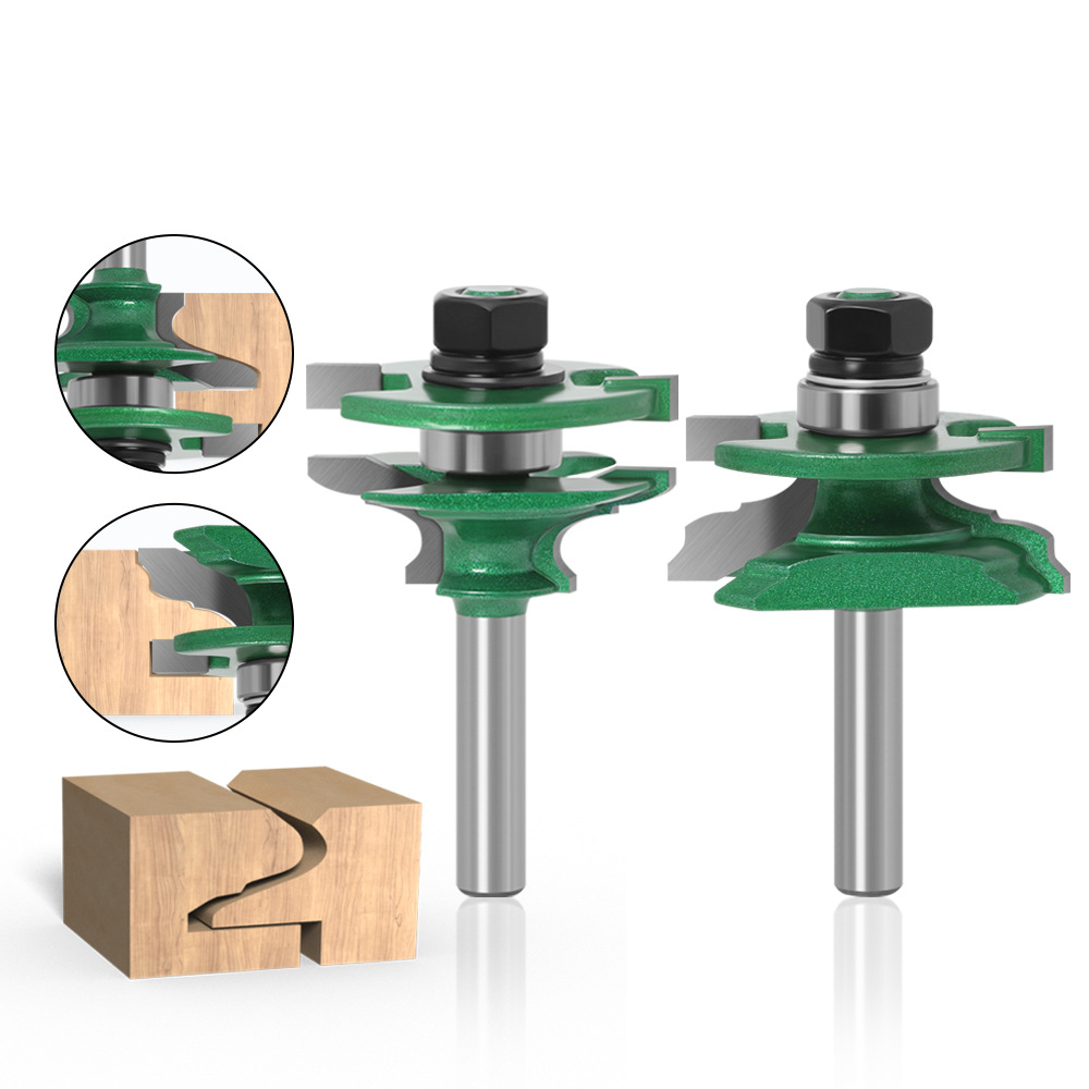 2Pcs Wood Frame Joint Router B - Router Bits For Woodworking review and price